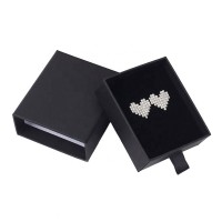 Cheap Black Small Luxury Recyclable Cardboard Printed Custom Necklace Ring Bracelet Jewelry Paper Packaging Gift Box with Logo