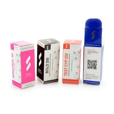 300 gsm small custom vial packaging paper box custom printed steroids 10ml vial box for medicine